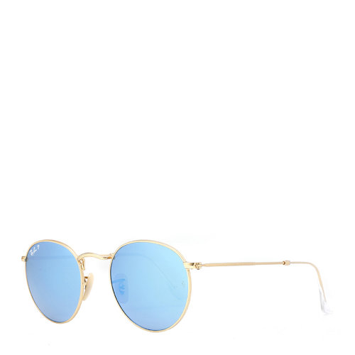 Ray-Ban/雷朋 潮流 復(fù)古 圓形 男女款 偏光 炫彩 反光 鏡片 太陽鏡 合金 鏡架 墨鏡 眼鏡 RB3447 50mm RayBan 雷朋