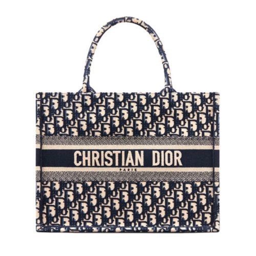 DIOR/迪奧 Oblique 印花 小號 BOOK TOTE 帆布 手袋 M1296ZRIW