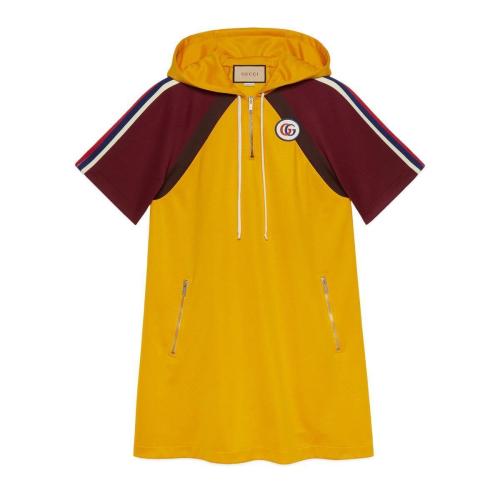  GUCCI古馳 22年秋冬 女士 雙G平紋針織連衣裙 666977 XJDQN 7268