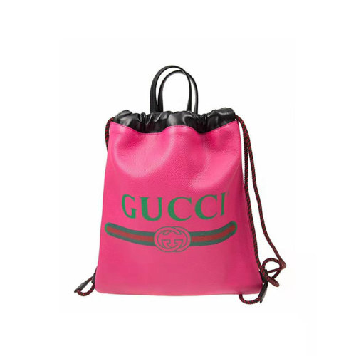 GUCCI/古馳  古琦女士粉色牛皮革雙肩包 523586 0GCBT 8841 HKY0011N