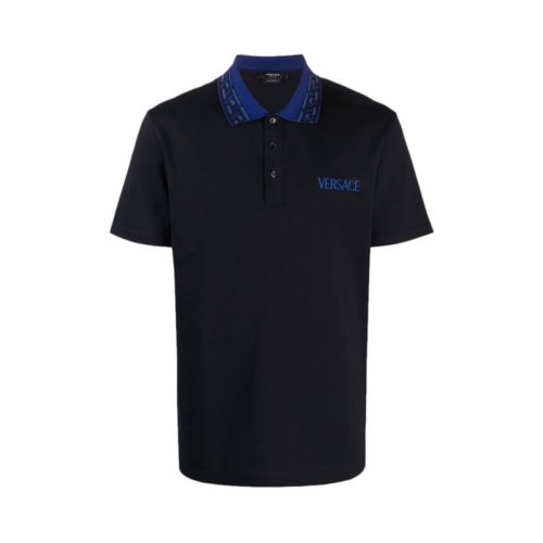  VERSACE/范思哲 男士藍(lán)色棉質(zhì)短袖T恤 1002545 1A01875 1U610 PLFSX