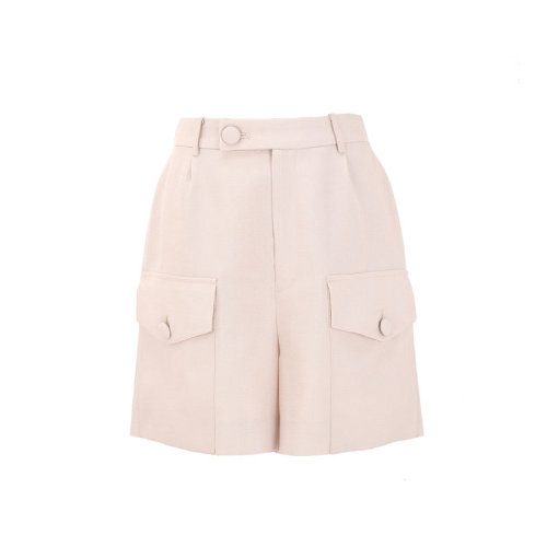 bifu by xingchen/彼伏淺米色工裝風(fēng)休閑短褲女士休閑套裝