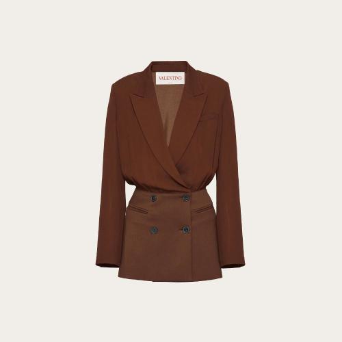  VALENTINO華倫天奴 22年秋冬 女士 西服外套 ROBE BLAZER EN GEORGETTE XB0CE2S01MHC30