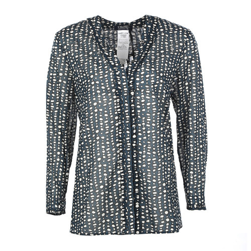 MaxMara/麥絲瑪拉22春夏S  MaxMara薄款棉質無領女士長袖襯衫91110321000UNIPARO