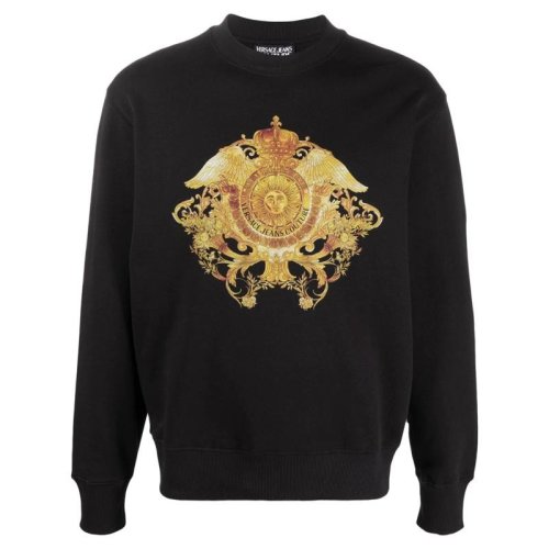  VERSACE JEANS COUTURE 男士印花棉質(zhì)衛(wèi)衣 B7GWA741 30453 899 PLFSX