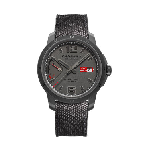  Chopard/蕭邦 經(jīng)典賽車系列精鋼和鈦金屬自動機(jī)械男士腕表43毫米168566-3007