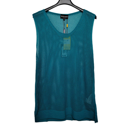 Emporio Armani/安普里奧阿瑪尼 綠色針織T恤