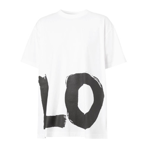 BURBERRY/博柏利 女士 服裝  love印花oversized款圓領(lǐng)棉質(zhì)短袖 女士短袖T恤
