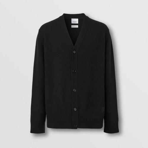  BURBERRY 22年秋冬 男士 專屬標(biāo)識(shí)裝飾羊絨開衫 80587351