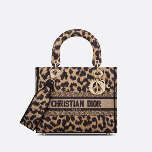  DIOR迪奧 女士 單肩包 中號 Lady D-Lite 手袋 M0565ORHM_M918 預(yù)定商品1-3周發(fā)貨