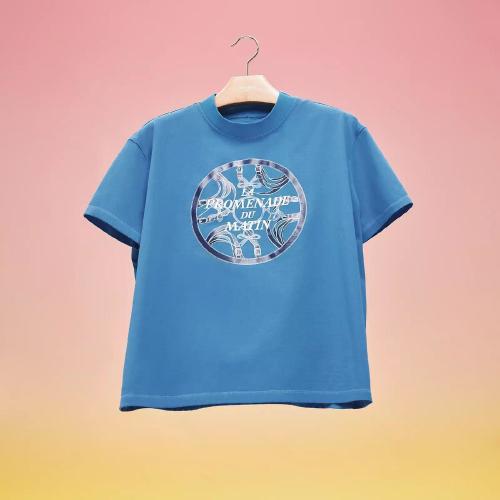  HERMES愛馬仕 22年秋冬 女士 短袖T恤 T-shirt maxi cartouche H2H4604DU7R34