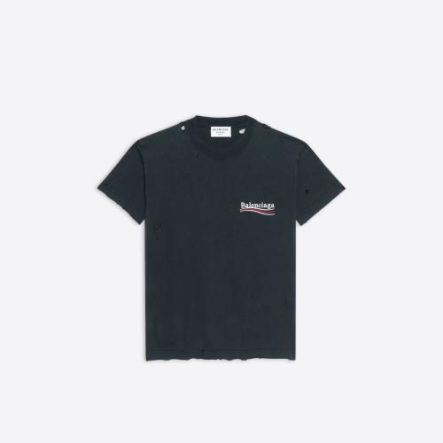  BALENCIAGA巴黎世家 22年春夏 女士 短袖T恤 Womens Political Campaign T-shirt Small Fit  i