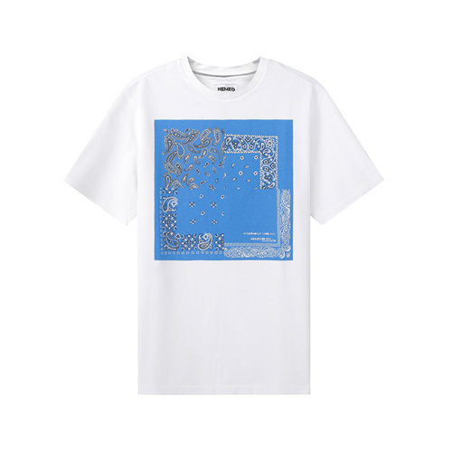 KENZO/高田賢三男士棉質(zhì)圓領(lǐng)短袖T恤 5TS205 4SB