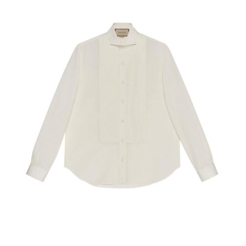  GUCCI古馳 22年秋冬 男士 棉府綢方形襯衫 698327 ZAJS4 9210