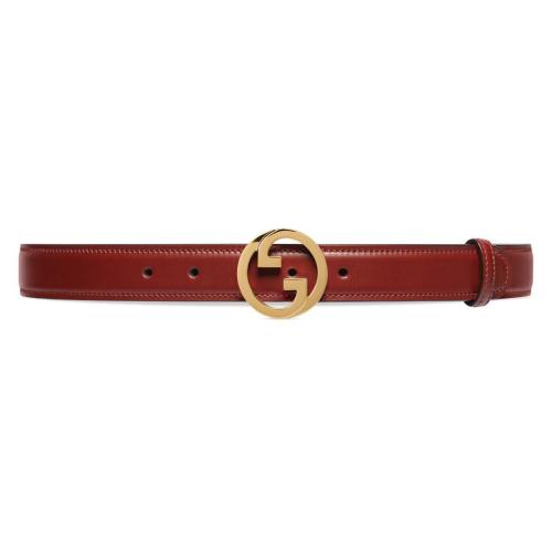  GUCCI古馳 22年秋冬 女士 飾圓形互扣式雙G腰帶 690557 US10G 6720