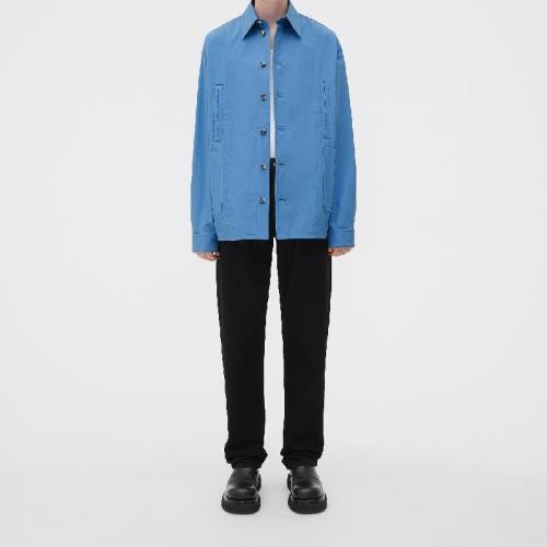  BV葆蝶家 22年秋冬 男士 長(zhǎng)袖襯衫 chemise en coton compact 714028V2BL04225