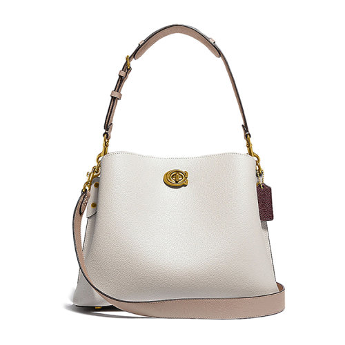 COACH/蔻馳 拼色WILLOW單肩包皮革C2590