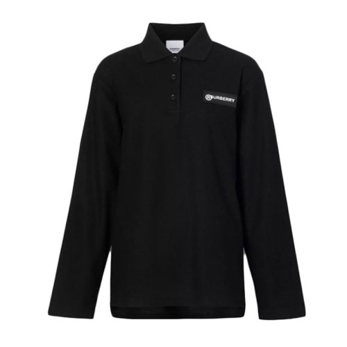 BURBERRY/博柏利 Vintage 格紋裁片寬松 Polo 衫 女士長POLO 80245421