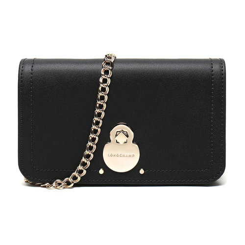 Longchamp/瓏驤女士CAVALCADE系列牛皮革單肩斜挎包手拿包4559HNA