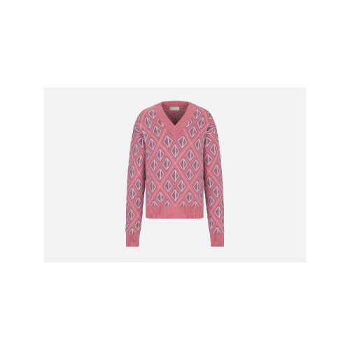  DIOR/迪奧 男士粉色羊毛針織衫/毛衣 283M641AT067 484 PLFSX