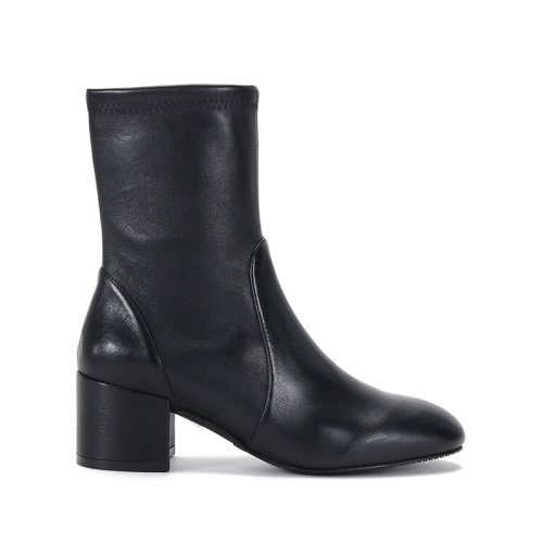 Stuart Weitzman/斯圖爾特韋茨曼 女士皮革粗跟靴子短靴 ODETTA 50