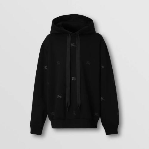  BURBERRY 22年秋冬 男士 馬術騎士印花粘膠纖維連帽衫 80609331