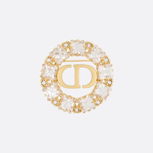  DIOR迪奧 22年秋冬 女士 胸針 Petit CD 胸針 V0934PTCCY_D301
