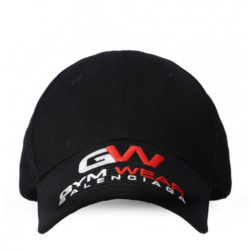 Balenciaga/巴黎世家  女士黑色純棉帽檐LOGO健身帽鴨舌帽遮陽(yáng)帽女帽 623903-310B2-1000