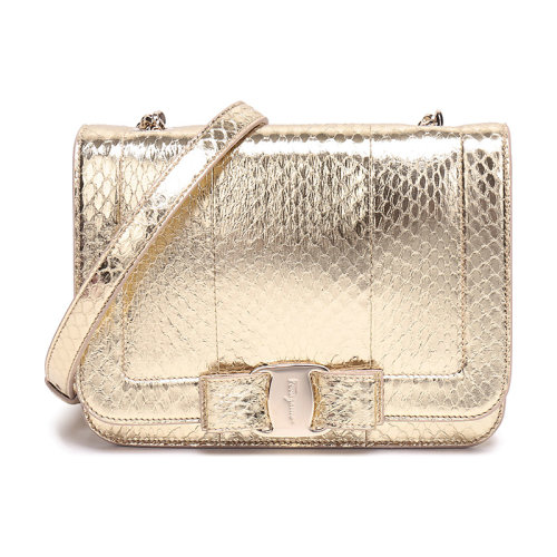 Salvatore Ferragamo/菲拉格慕 女士VARA RW系列皮質(zhì)單肩斜挎包 21G920