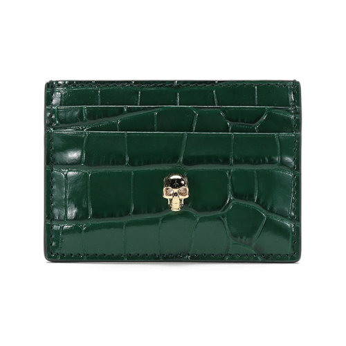 Alexander McQueen/亞歷山大麥昆  女士皮革卡包卡夾 632038 1JMHG