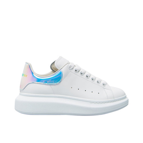 Alexander McQueen/亞歷山大麥昆 白鐳射 光滑小牛皮 百搭款 561580 WHVI5 9375