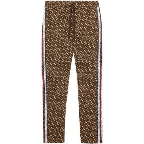  BURBERRY/博柏利 男士專屬標(biāo)識(shí)條紋印花棉質(zhì)質(zhì)運(yùn)動(dòng)褲 80182421