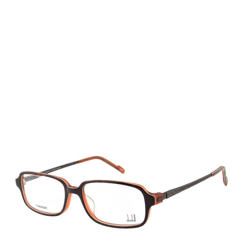 DUNHILL/登喜路 長(zhǎng)方形 全框 棕橙色鏡框 男女款 光學(xué)鏡架 近視 眼鏡框 眼鏡架 DU042 54mm