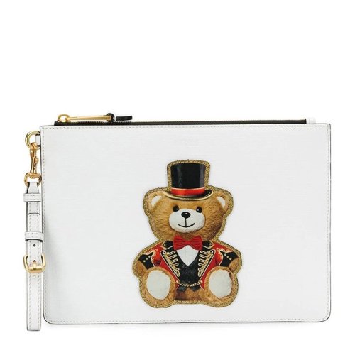 MOSCHINO/莫斯奇諾 女士可愛(ài)禮帽泰迪熊魔術(shù)熊時(shí)尚手拿包零錢包女包 多色可選