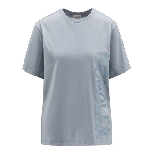 Moncler/蒙克萊 22年秋冬新款 女士灰色系印花LOGO純棉T恤H20938C00010829HP904