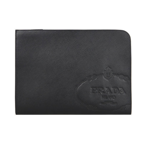 PRADA/普拉達(dá) 男士皮質(zhì)手拿包 2VN003 9Z2