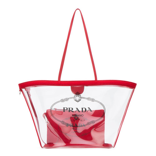 PRADA/普拉達(dá)  單肩包 女性 透明 子母包 手提包 1BG166VM00