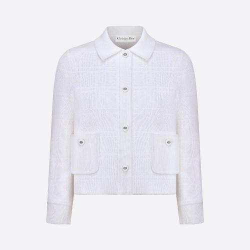  DIOR迪奧 22年秋冬 女士 夾克 Veste courte Macrocannage 254V53AM523_X0100