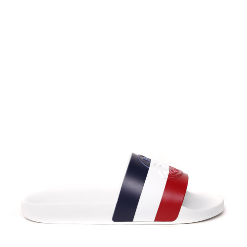 Moncler/蒙克萊 男士經(jīng)典時(shí)尚百搭白色橡膠涼拖 4C7000001A49002