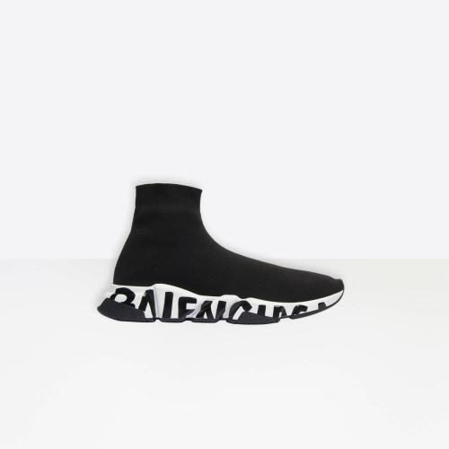  BALENCIAGA巴黎世家 22年秋冬 男士 休閑運(yùn)動(dòng)鞋 Men%27s Speed Sneaker in BLACK/WHITE 645334W2 預(yù)定商品1-3周發(fā)貨