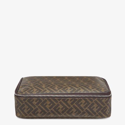  FENDI芬迪 22年秋冬 男士 收納包 黑色布料旅行收納袋 7N0128ALE7F19KW