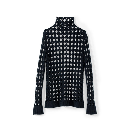 St. John/盛薔蕾絲針織高領(lǐng)毛衣女士針織衫/毛衣K521031