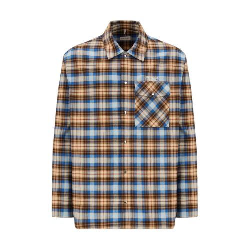  MONCLER蒙可蒙克萊 22年秋冬 男士 長袖襯衫 Flannel Shirt H20912F00003M2359F73