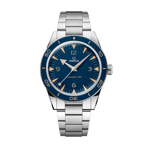 OMEGA/歐米茄 22年春夏新款 海馬系列 男士藍(lán)色表盤自動(dòng)上鏈同軸機(jī)芯精鋼表殼表帶腕表41毫米234.30.41.21.03.001