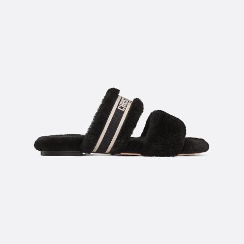  DIOR迪奧 22年秋冬 女士 平底涼鞋 Dior Chez Moi 涼拖 KDQ734ESK_S11X