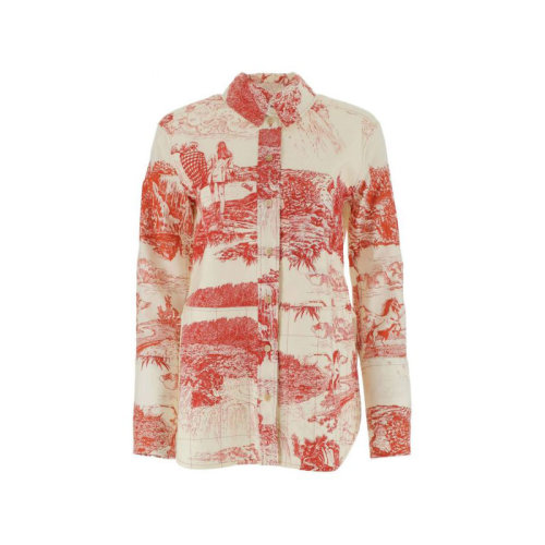 CHLOE/克洛伊 蔻依女裝 女士棉質(zhì)印花時尚百搭長袖襯衫 CHC19WHT3233191T