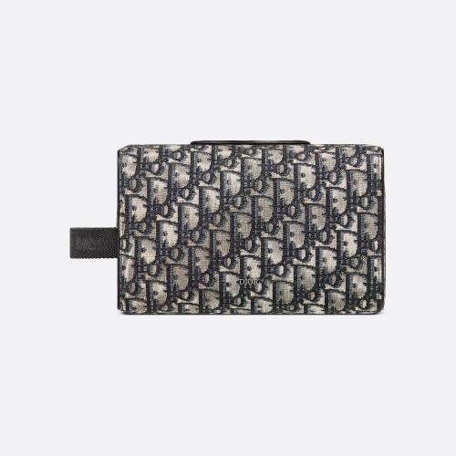  DIOR迪奧 22年秋冬 男士 手拿包 Dior Lingot 洗漱包 2ADCA418YKY_H27E