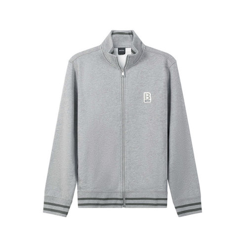 HUGO BOSS/雨果博斯【22春夏新款】男士棉質(zhì)拉鏈衛(wèi)衣開(kāi)衫運(yùn)動(dòng)衫外套LOGO貼片 50462546