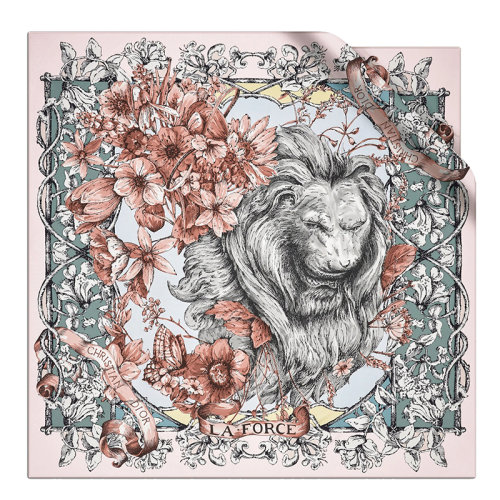 DIOR/迪奧新款 La Force系列 女士風(fēng)玫瑰真絲斜紋布印花方巾21TAR090I612_C420