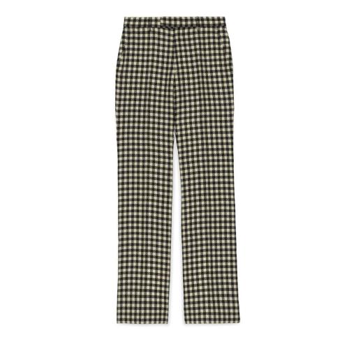  GUCCI古馳 22年秋冬 男士 方格紋羊毛長(zhǎng)褲 685938 ZAJK1 9024